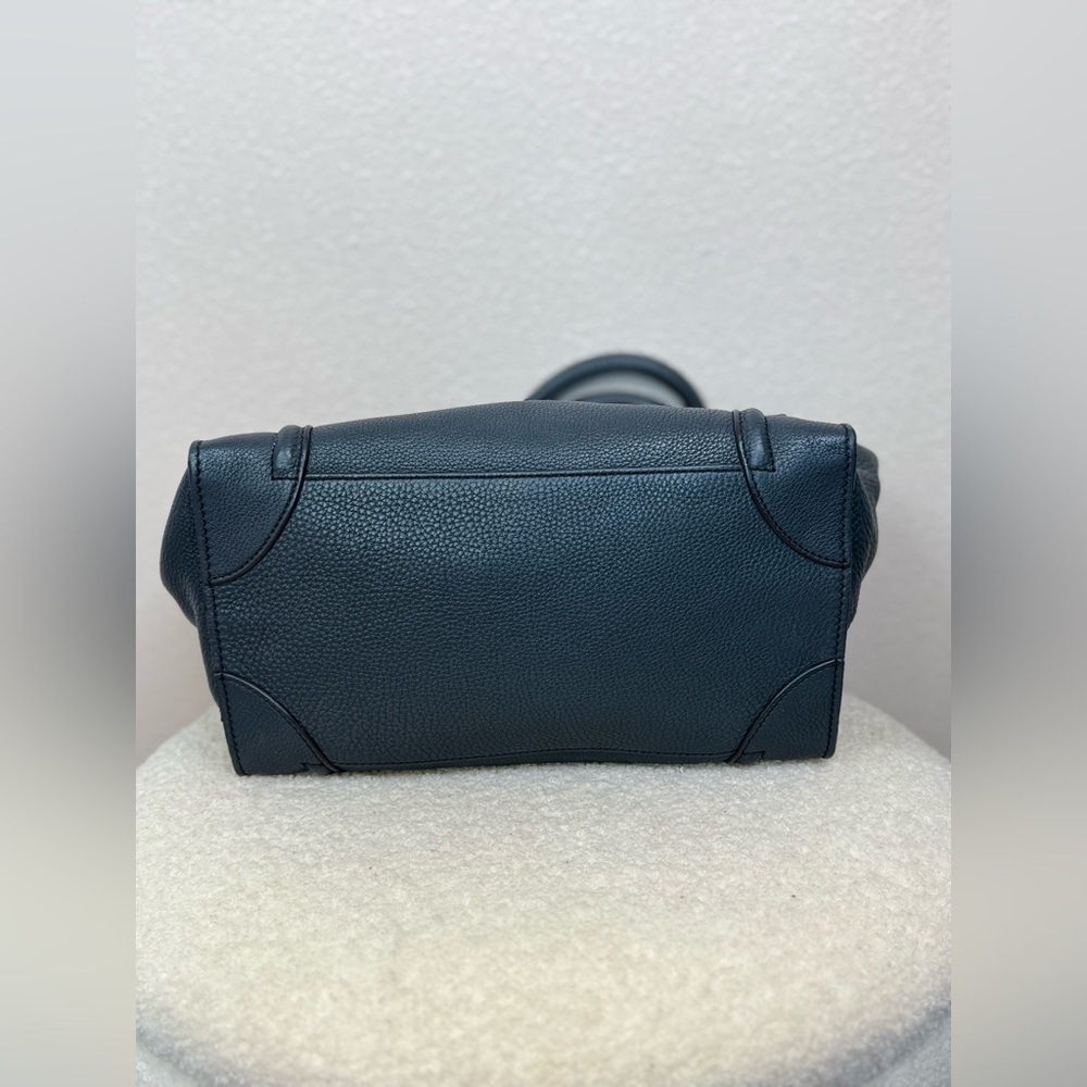 Celine Leather Luggage Phantom Tote in Charcoal - Picture 8 of 16